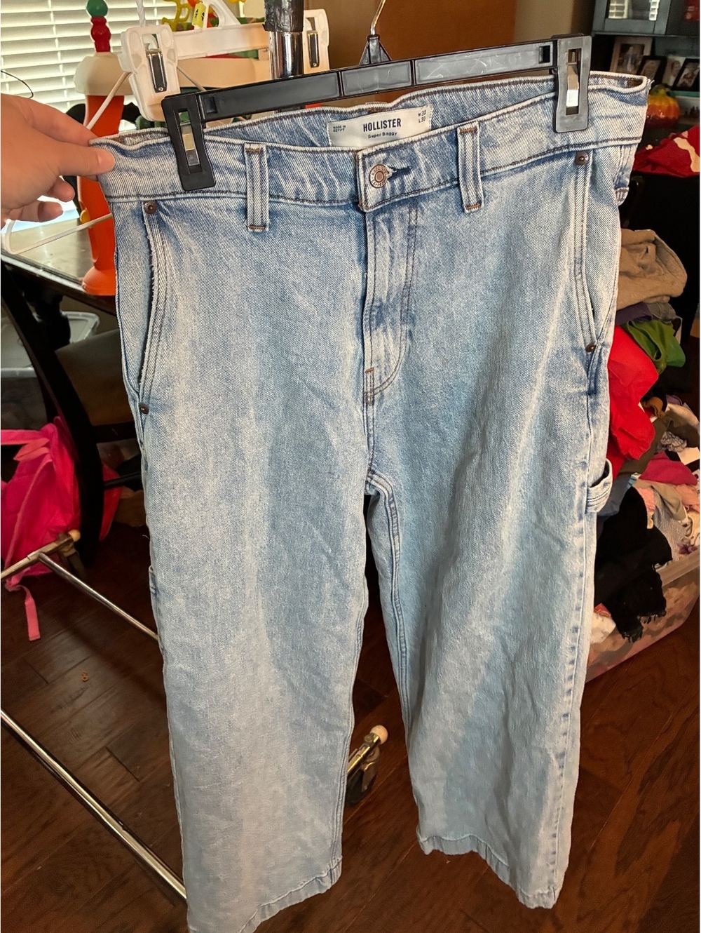 Hollister Super Baggy light wash jeans
